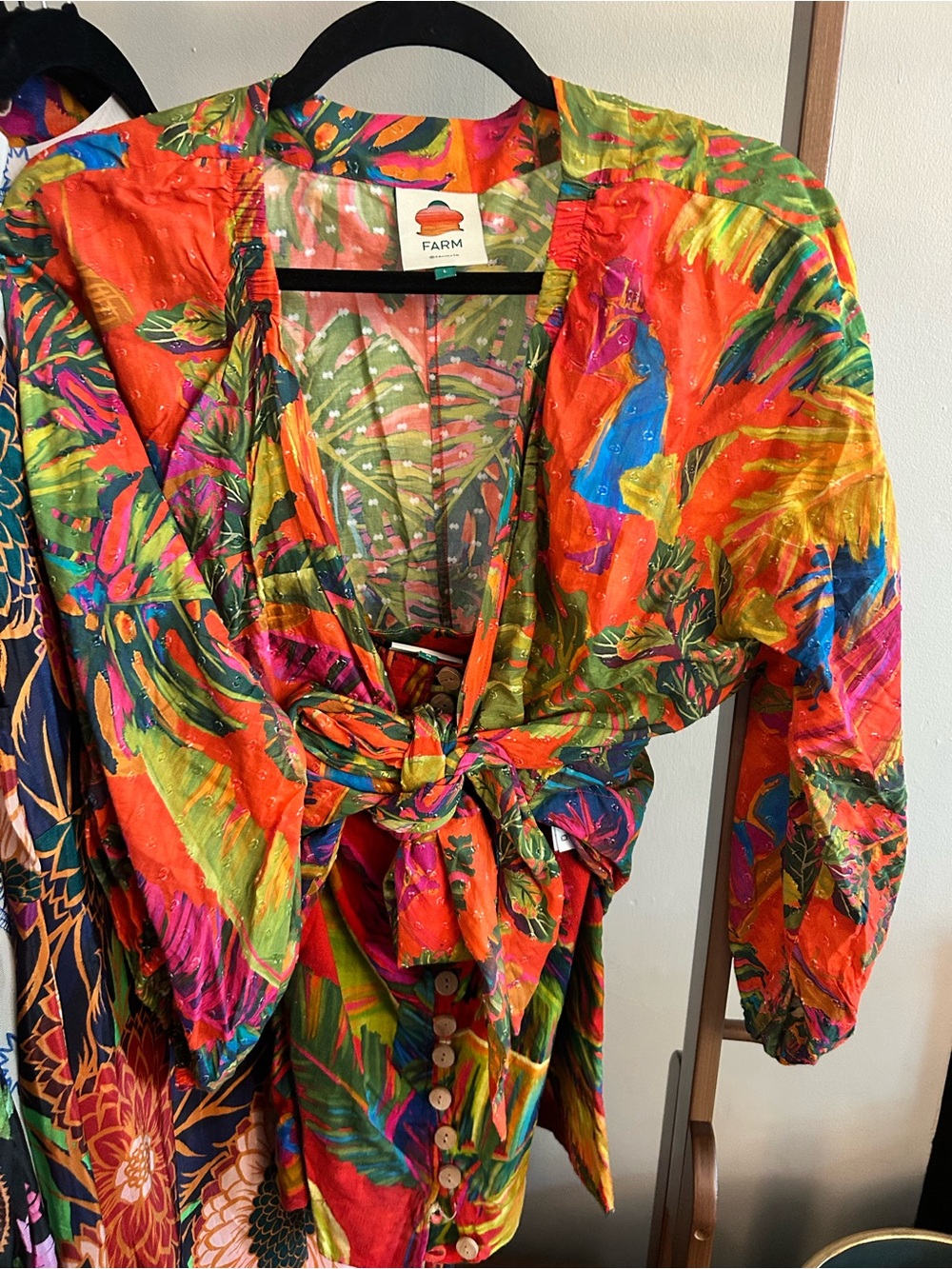 Farm Rio Tropical Print Two-Piece Set - large top medium skirt - Picture 2 of 2